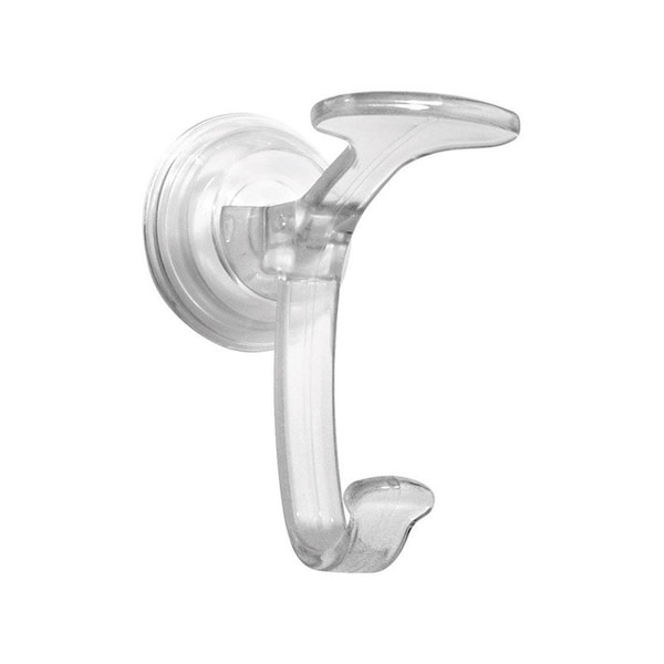 Interdesign iDesign Power Lock 4.1 in. H X 2.3 in. W X 6.5 in. L Clear Suction Cup Hooks 51620 - main